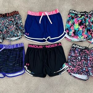 Under Armour Heatgear Youth Large Colorful Athletic Shorts